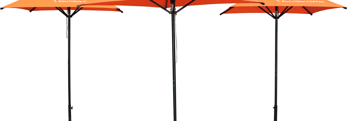 Уличные зонты с логотипом